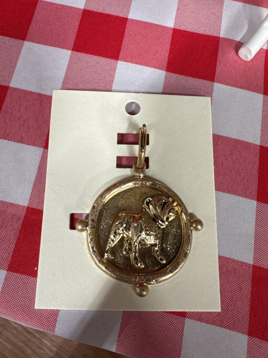 Gold Pendant- Bulldog