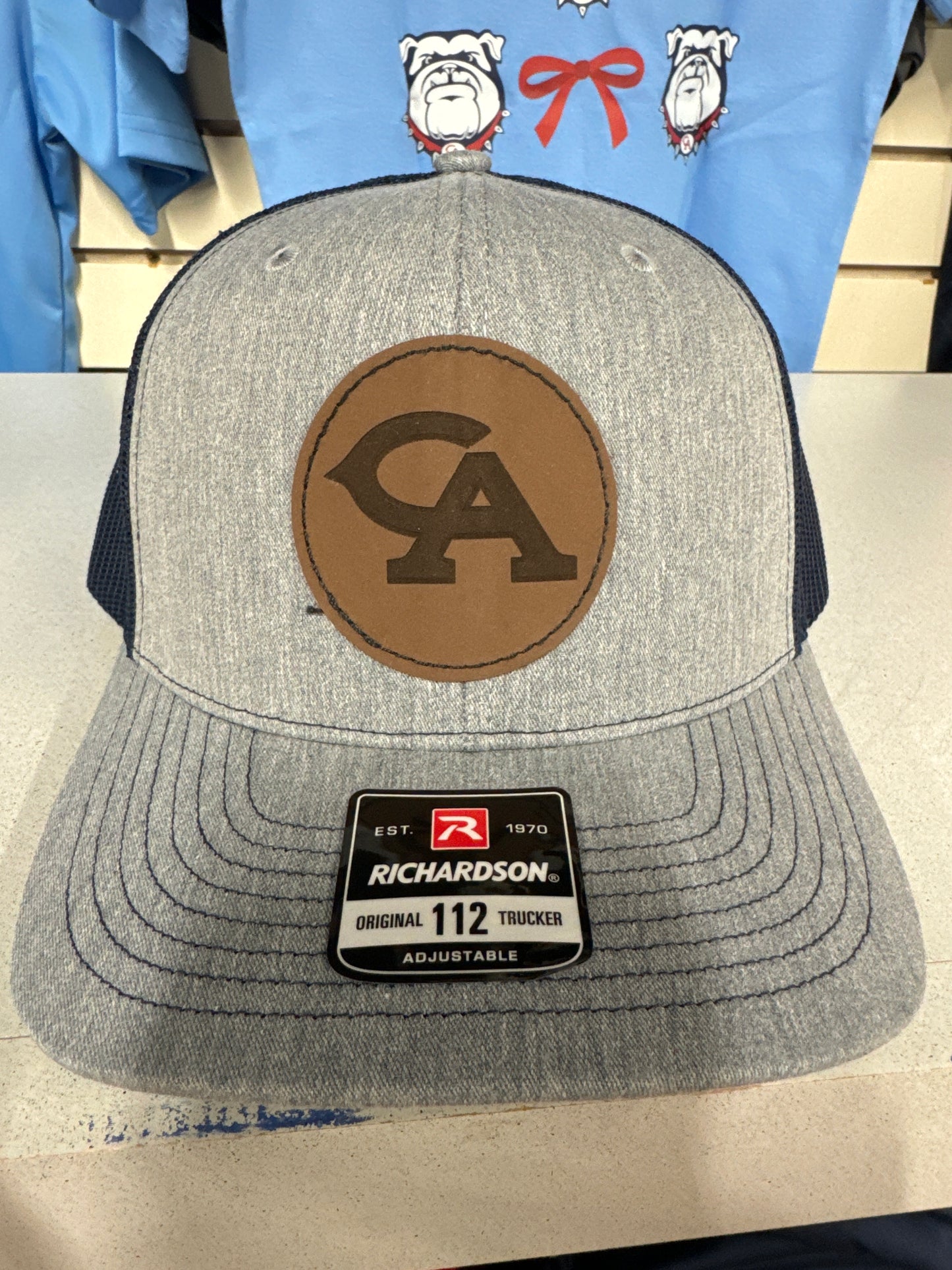 Trucker Hat with Leather CA patch