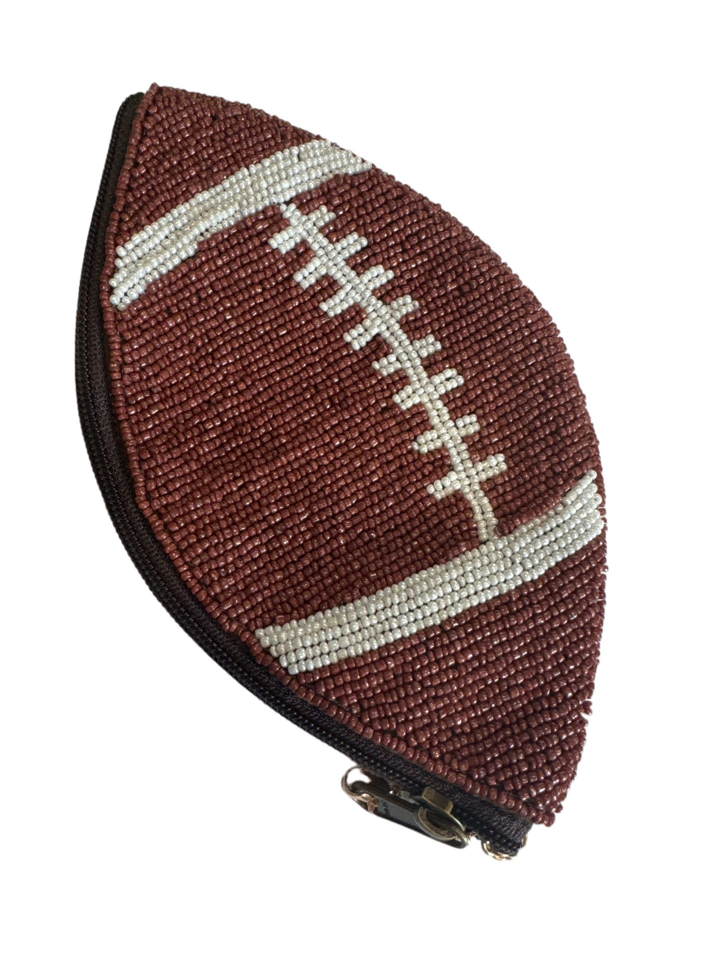 Beaded Sports Coin Pouch