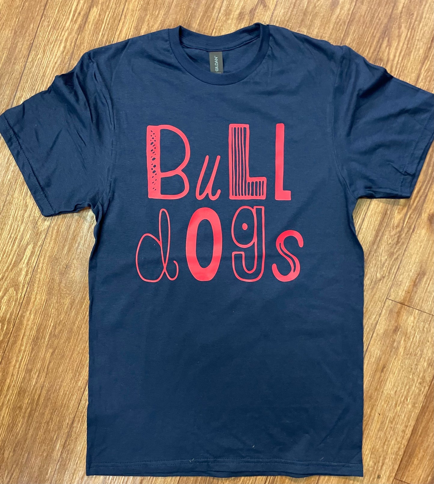 Fun Font Bulldogs T-Shirt