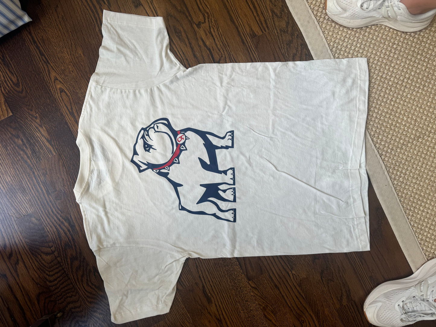 Tultex Cream Adult Standing Bulldog Shirt