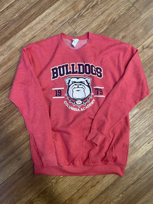 1979 Bulldogs Red Crewneck Sweatshirt