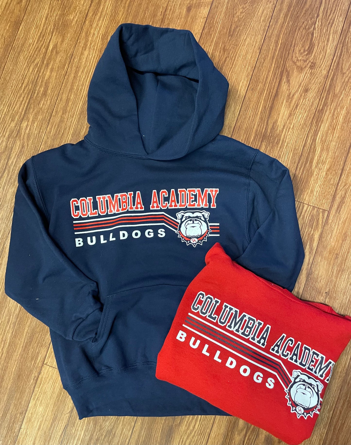 Red & Navy Columbia Academy Bulldog Hoodie