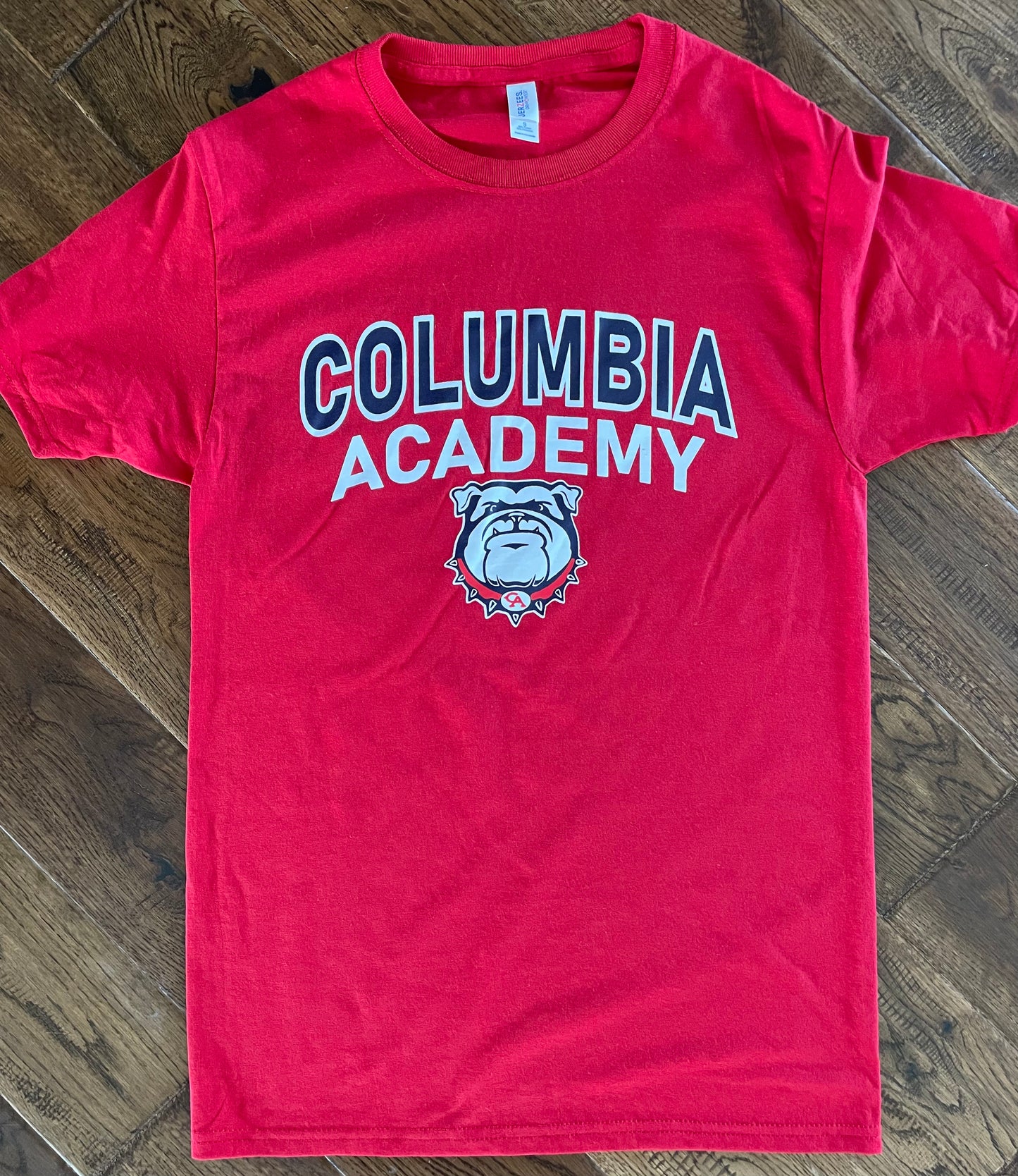 Columbia Academy Bulldogs Red T-Shirt