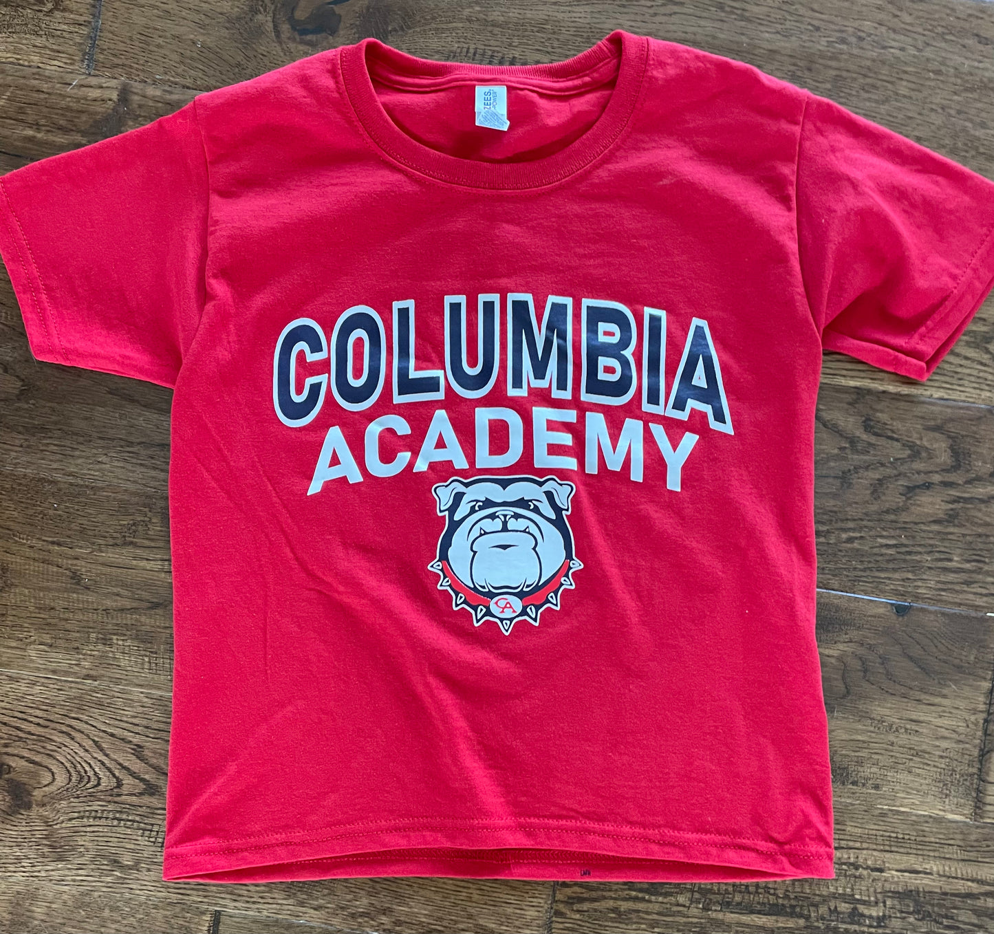 Columbia Academy Bulldogs Red T-Shirt