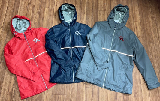 Monogrammed CA Rain Jacket