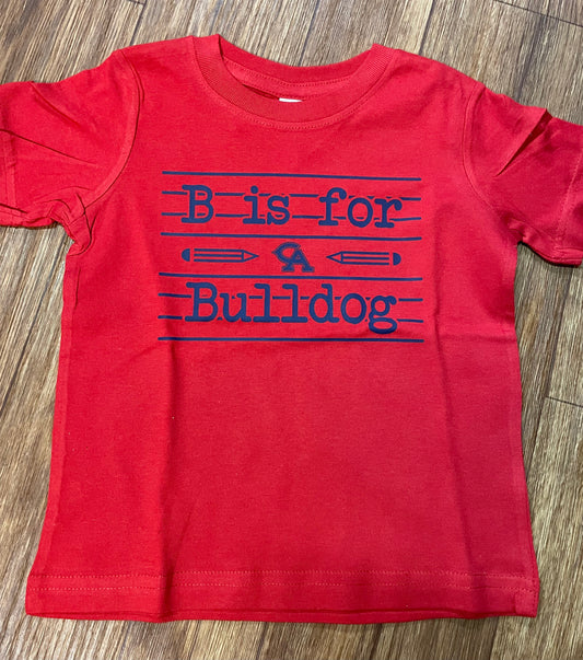 B is for Bulldog Toddler T-Shirt