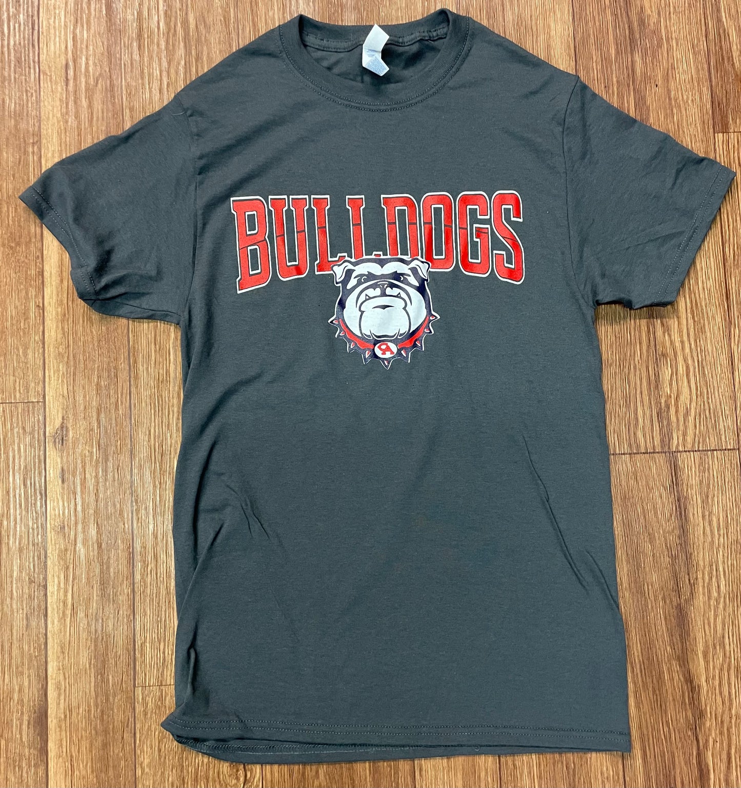 Charcoal Adult Bulldog T-Shirt - #1649