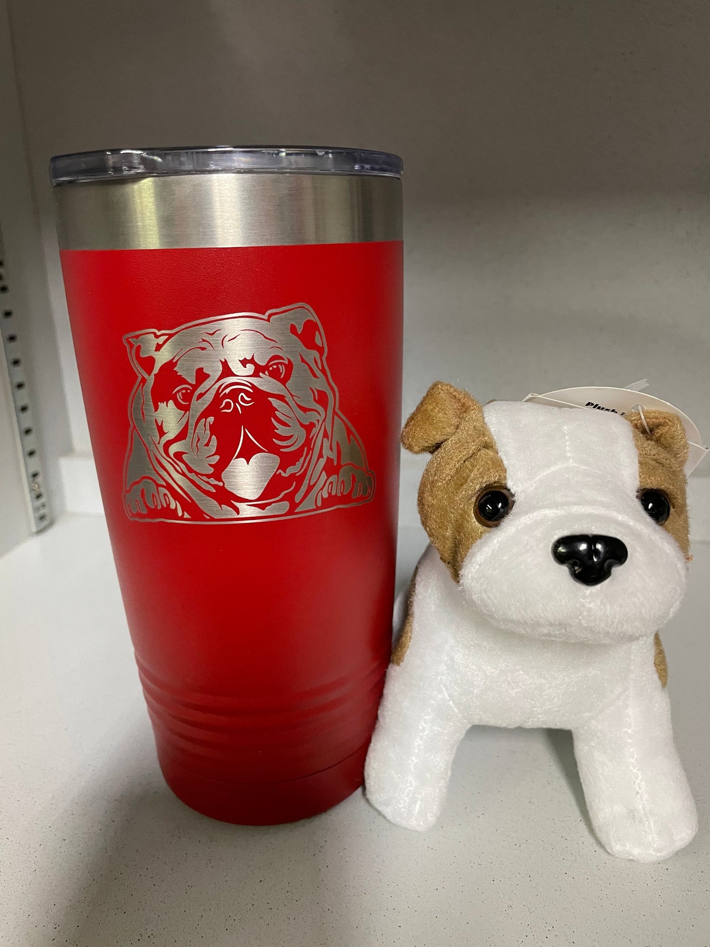 Engraved Steel 20 oz. Bulldog Tumbler